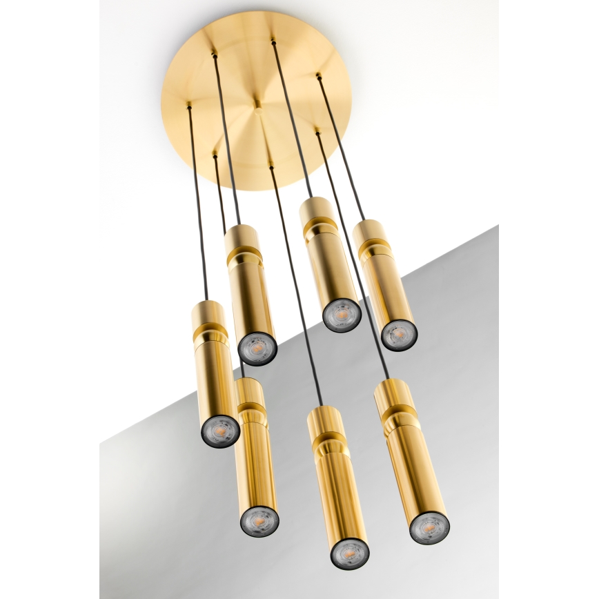 Jupiter 2021 - Chandelier on a string ALAS 7xGU10/10W/230V gold
