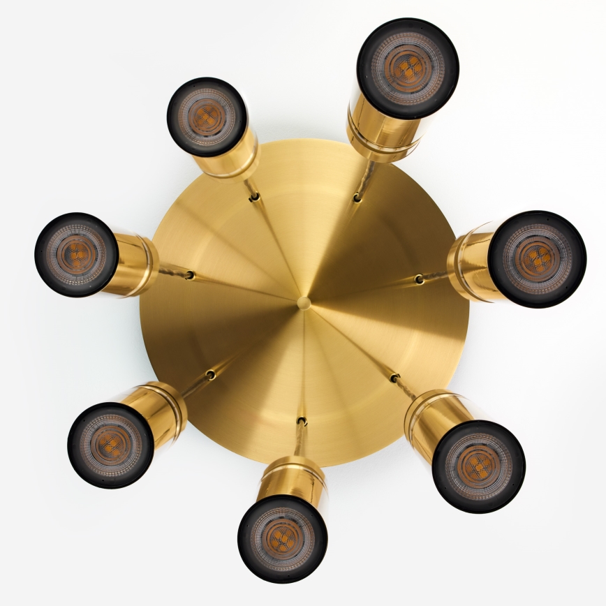 Jupiter 2021 - Chandelier on a string ALAS 7xGU10/10W/230V gold