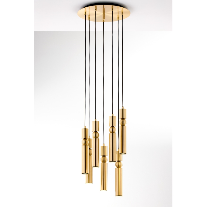 Jupiter 2021 - Chandelier on a string ALAS 7xGU10/10W/230V gold
