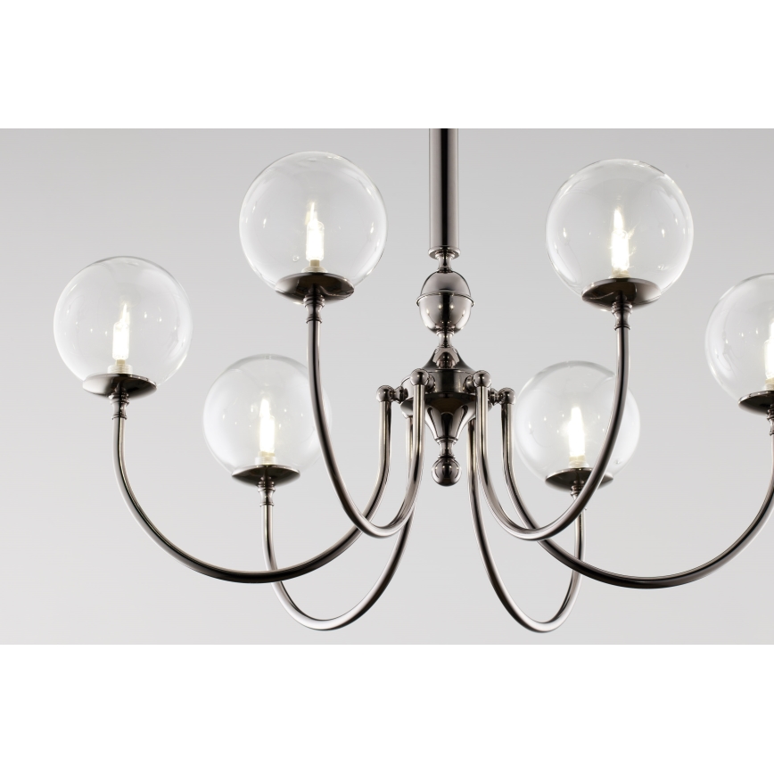 Jupiter 2022 - Chandelier on a chain BRILLANTE 6xG9/10W/230V shiny chrome