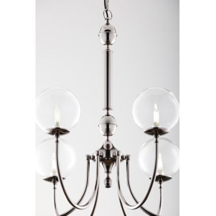 Jupiter 2022 - Chandelier on a chain BRILLANTE 6xG9/10W/230V shiny chrome