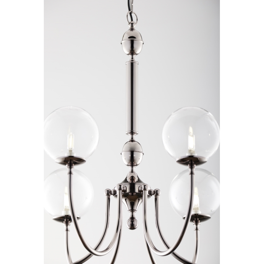 Jupiter 2022 - Chandelier on a chain BRILLANTE 6xG9/10W/230V shiny chrome