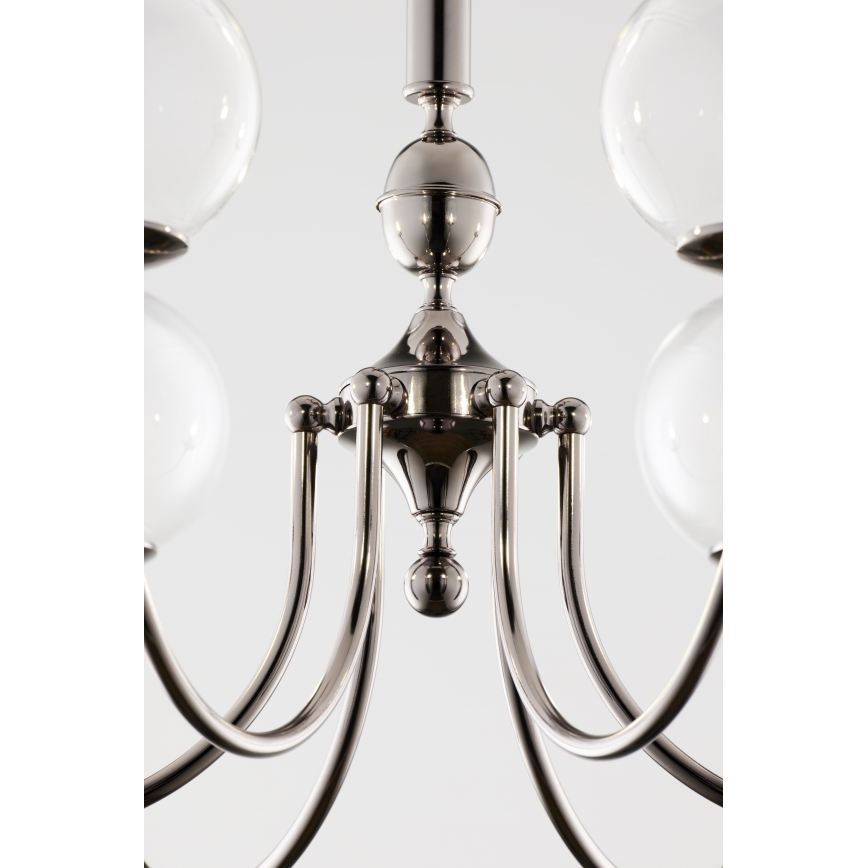 Jupiter 2022 - Chandelier on a chain BRILLANTE 6xG9/10W/230V shiny chrome