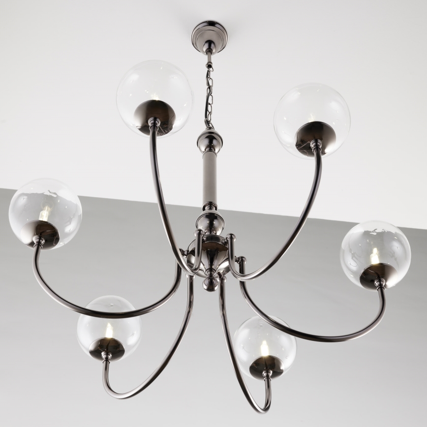 Jupiter 2022 - Chandelier on a chain BRILLANTE 6xG9/10W/230V shiny chrome