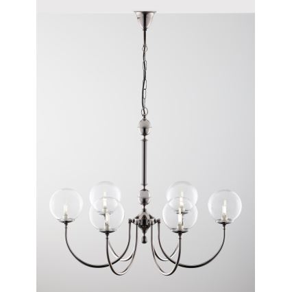 Jupiter 2022 - Chandelier on a chain BRILLANTE 6xG9/10W/230V shiny chrome
