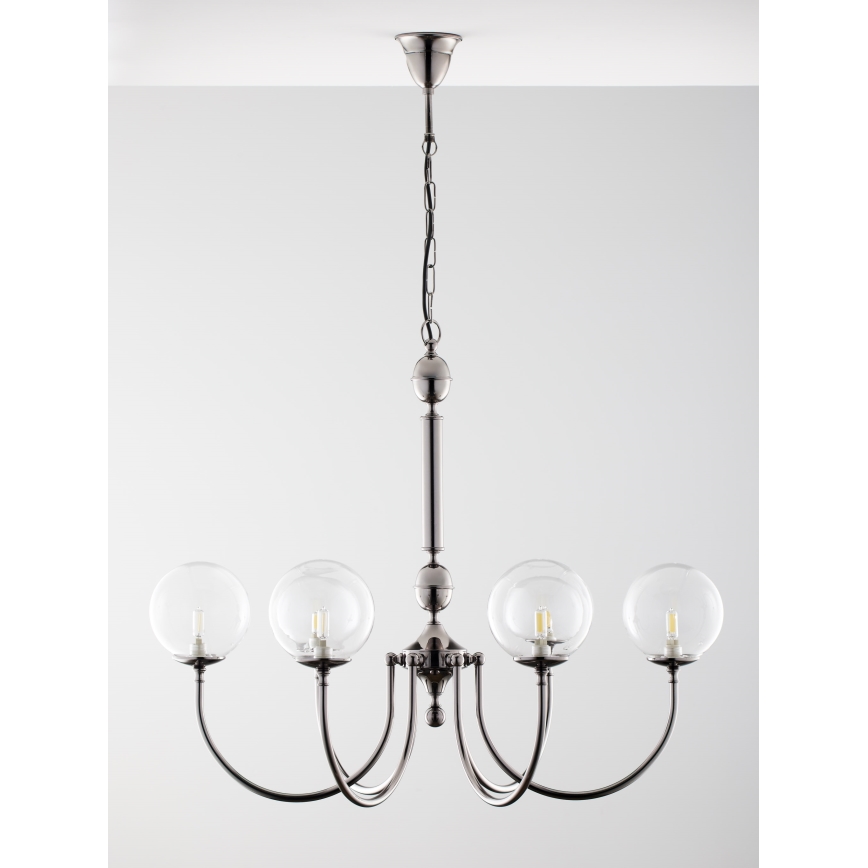 Jupiter 2022 - Chandelier on a chain BRILLANTE 6xG9/10W/230V shiny chrome