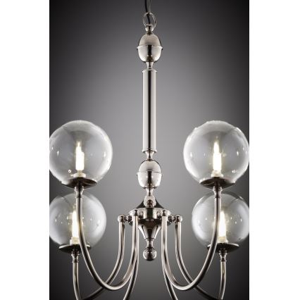 Jupiter 2022 - Chandelier on a chain BRILLANTE 6xG9/10W/230V shiny chrome