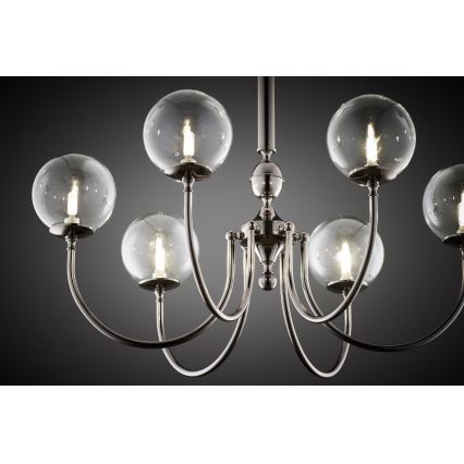 Jupiter 2022 - Chandelier on a chain BRILLANTE 6xG9/10W/230V shiny chrome
