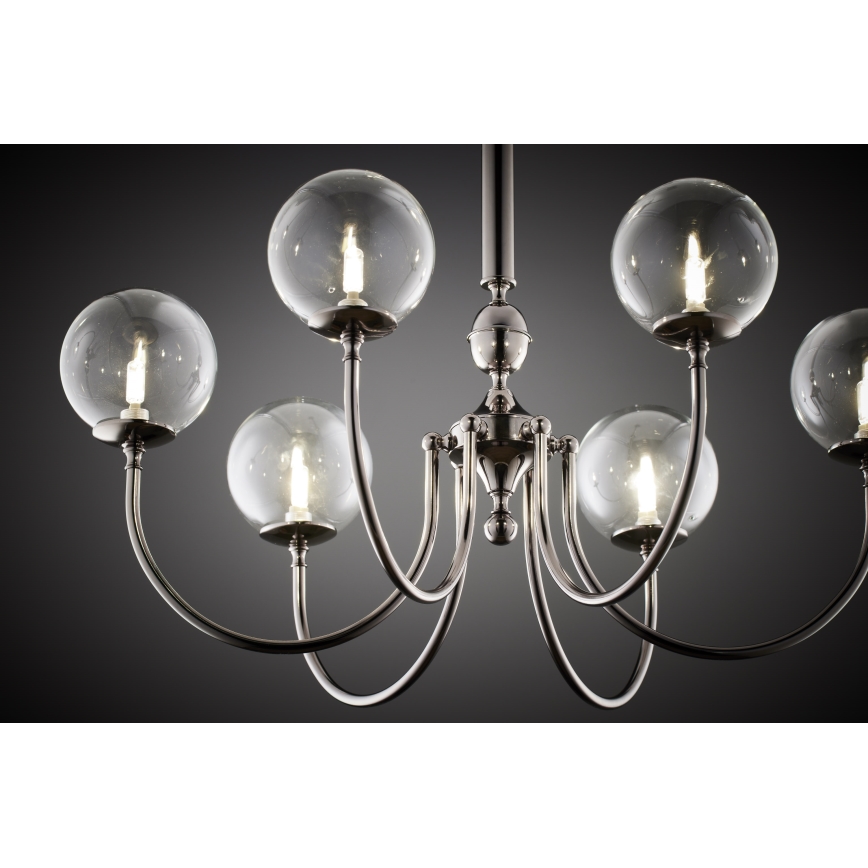 Jupiter 2022 - Chandelier on a chain BRILLANTE 6xG9/10W/230V shiny chrome