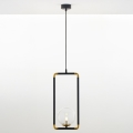 Jupiter 2023 - Chandelier on a string ZAFRA 1xG9/10W/230V black/gold/clear
