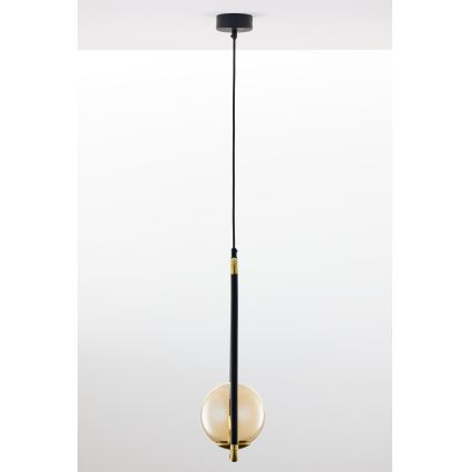 Jupiter 2024 - Chandelier on a string ZAFRA 1xG9/10W/230V black/gold/beige