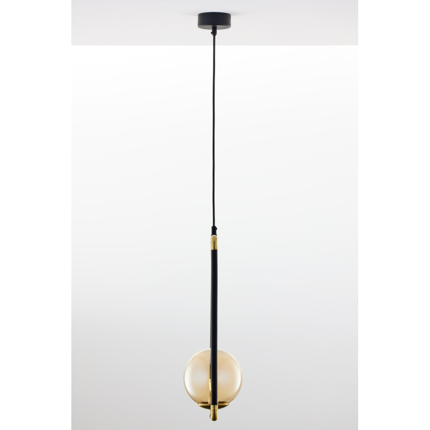 Jupiter 2024 - Chandelier on a string ZAFRA 1xG9/10W/230V black/gold/beige