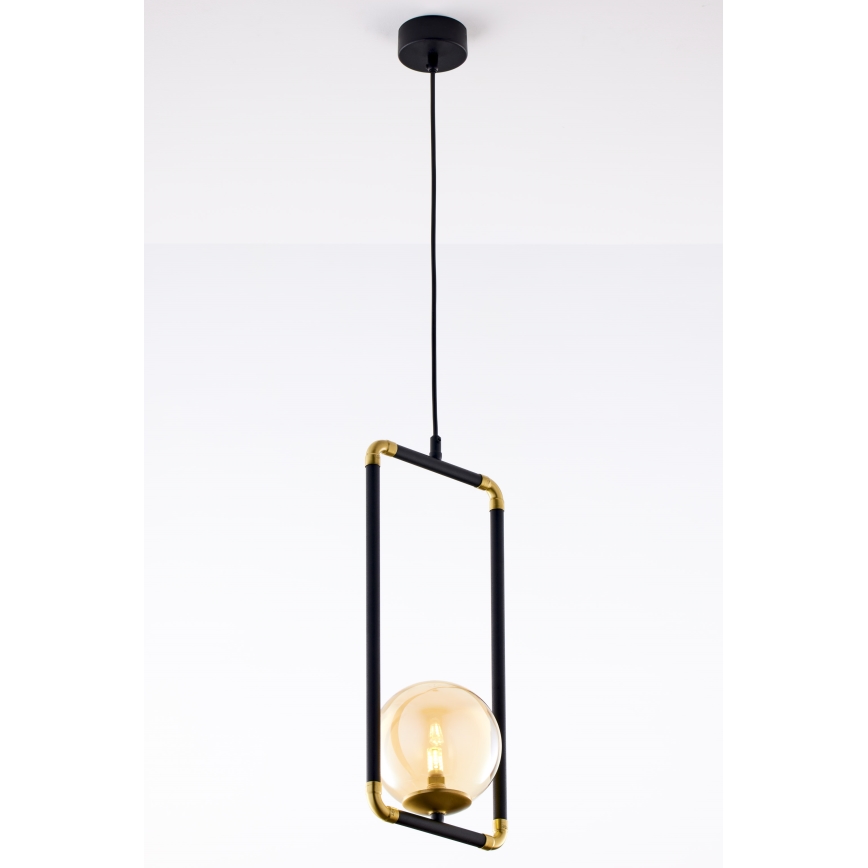 Jupiter 2024 - Chandelier on a string ZAFRA 1xG9/10W/230V black/gold/beige
