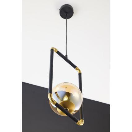 Jupiter 2024 - Chandelier on a string ZAFRA 1xG9/10W/230V black/gold/beige
