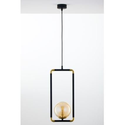 Jupiter 2024 - Chandelier on a string ZAFRA 1xG9/10W/230V black/gold/beige