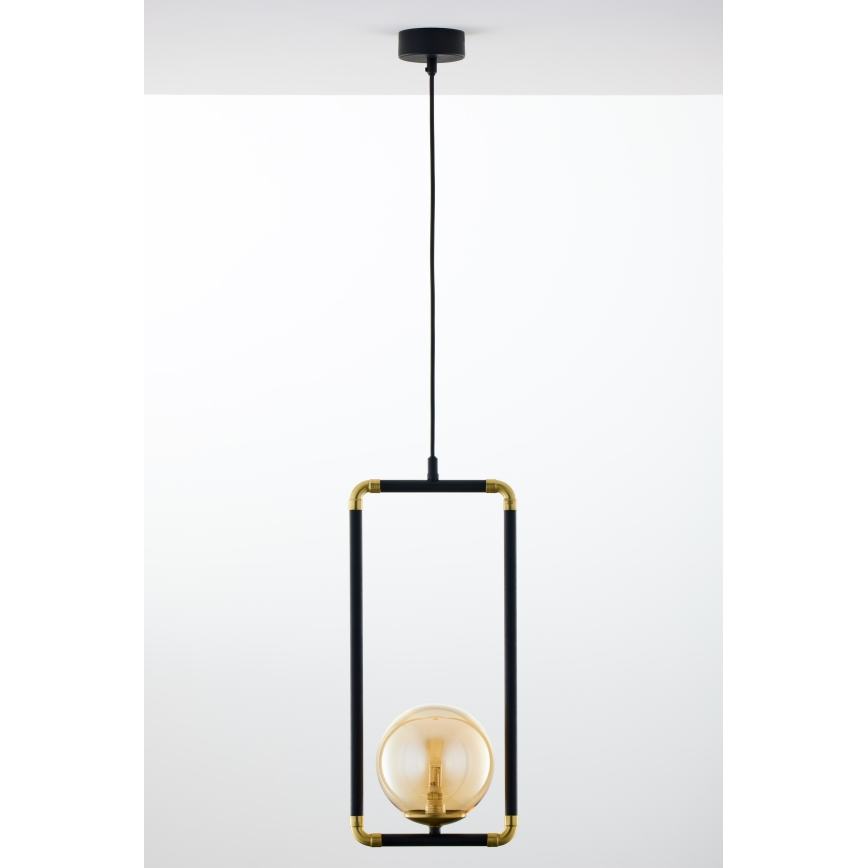 Jupiter 2024 - Chandelier on a string ZAFRA 1xG9/10W/230V black/gold/beige