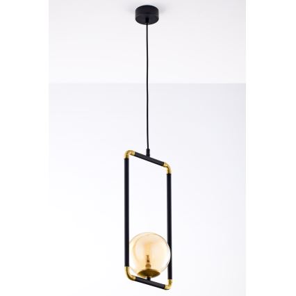 Jupiter 2024 - Chandelier on a string ZAFRA 1xG9/10W/230V black/gold/beige