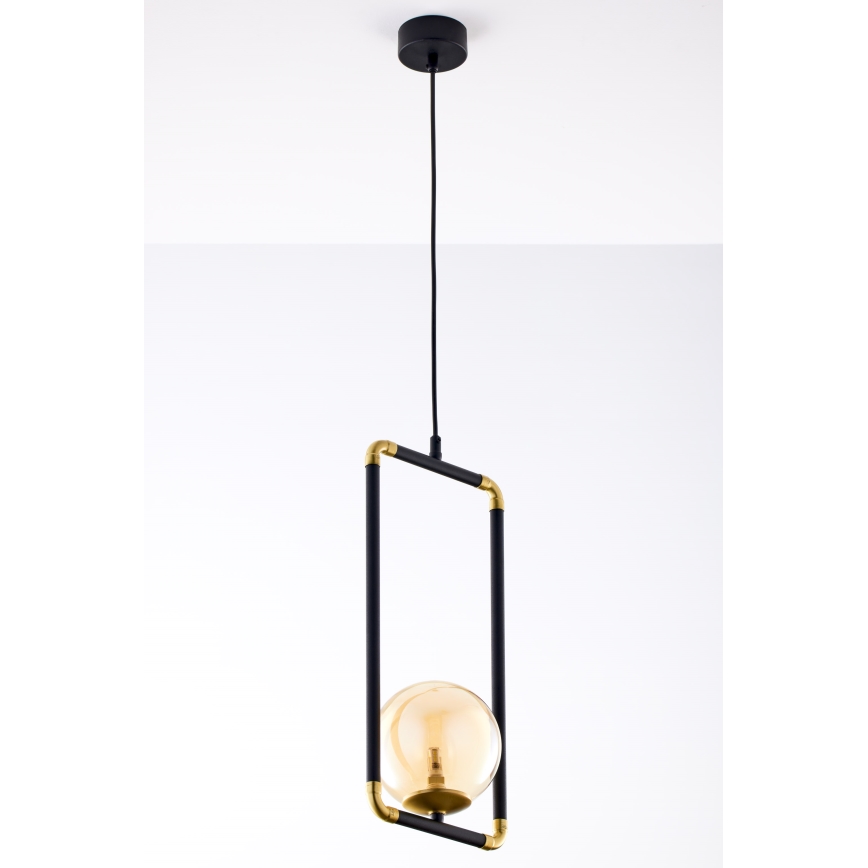 Jupiter 2024 - Chandelier on a string ZAFRA 1xG9/10W/230V black/gold/beige