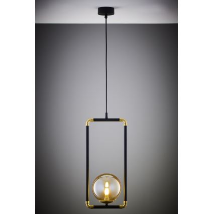 Jupiter 2024 - Chandelier on a string ZAFRA 1xG9/10W/230V black/gold/beige