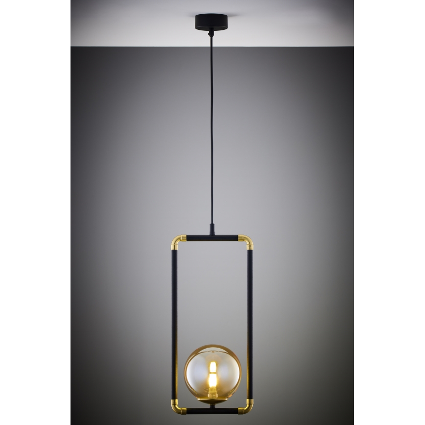 Jupiter 2024 - Chandelier on a string ZAFRA 1xG9/10W/230V black/gold/beige