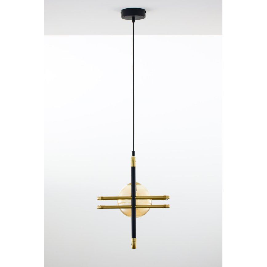Jupiter 2025 - Chandelier on a string FIORI 1xG9/10W/230V black/gold/beige