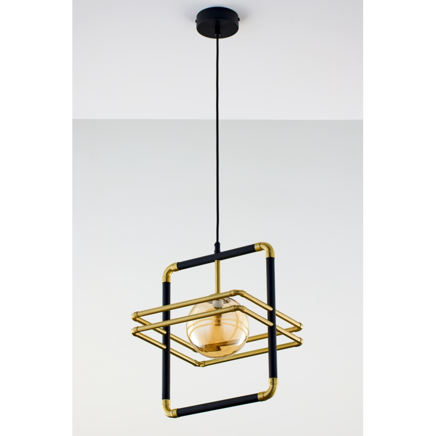 Jupiter 2025 - Chandelier on a string FIORI 1xG9/10W/230V black/gold/beige