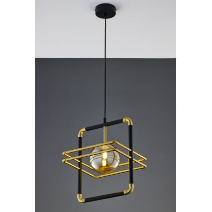 Jupiter 2025 - Chandelier on a string FIORI 1xG9/10W/230V black/gold/beige