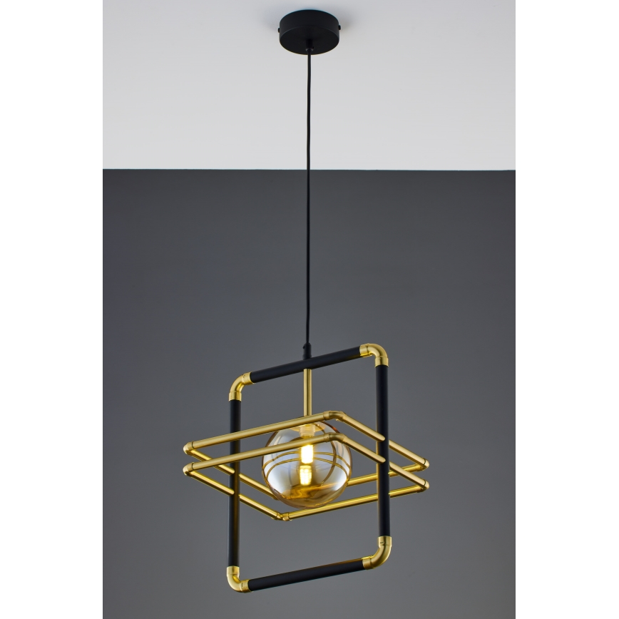 Jupiter 2025 - Chandelier on a string FIORI 1xG9/10W/230V black/gold/beige
