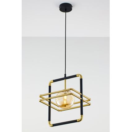 Jupiter 2025 - Chandelier on a string FIORI 1xG9/10W/230V black/gold/beige