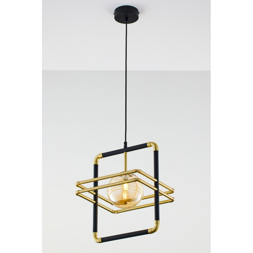 Jupiter 2025 - Chandelier on a string FIORI 1xG9/10W/230V black/gold/beige