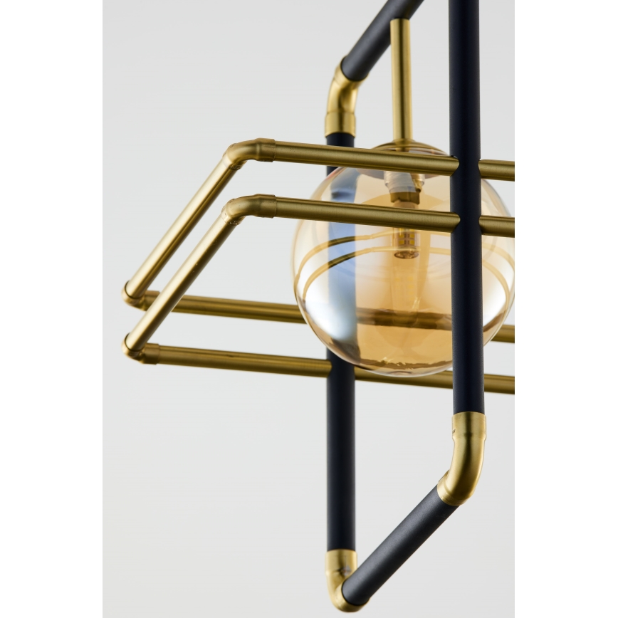 Jupiter 2025 - Chandelier on a string FIORI 1xG9/10W/230V black/gold/beige