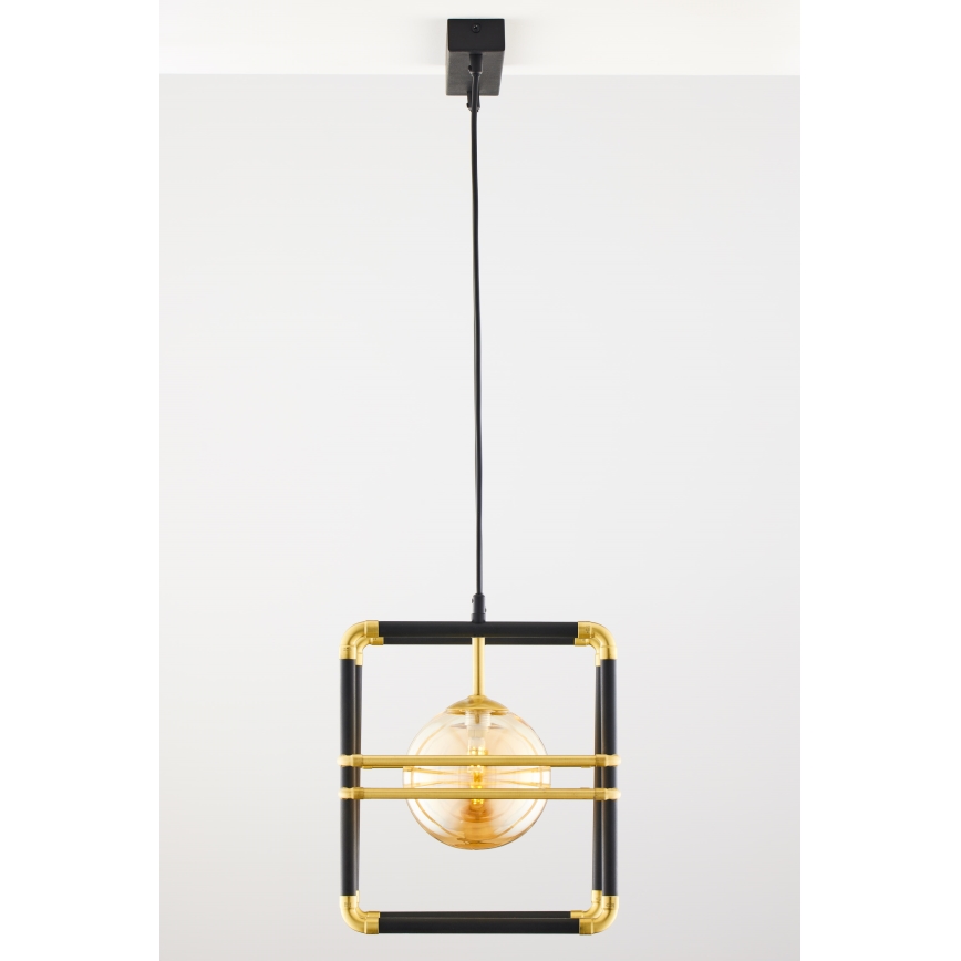 Jupiter 2026 - Chandelier on a string FIORI 2xG9/10W/230V black/gold/beige