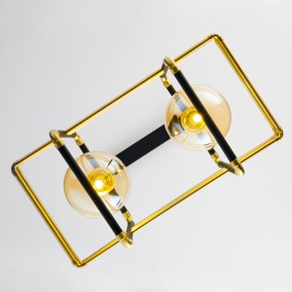 Jupiter 2026 - Chandelier on a string FIORI 2xG9/10W/230V black/gold/beige