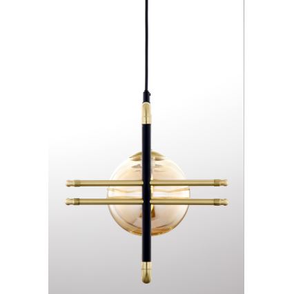Jupiter 2027 - Chandelier on a string FIORI 3xG9/10W/230V black/gold/beige