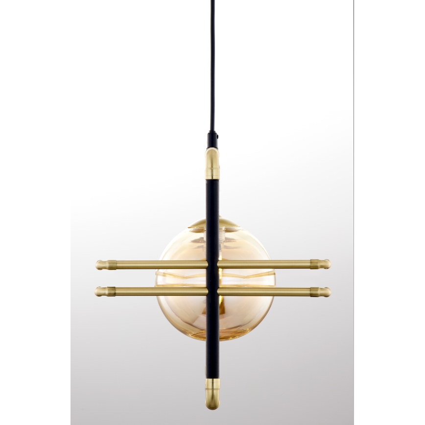 Jupiter 2027 - Chandelier on a string FIORI 3xG9/10W/230V black/gold/beige