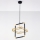 Jupiter 2028 - Chandelier on a string FIORI 1xG9/10W/230V black/gold/clear