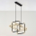 Jupiter 2029 - Chandelier on a string FIORI 2xG9/10W/230V black/gold/clear