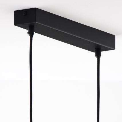 Jupiter 2029 - Chandelier on a string FIORI 2xG9/10W/230V black/gold/clear
