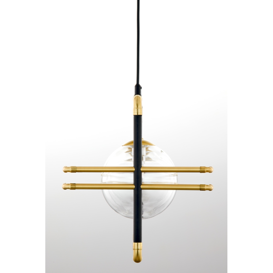 Jupiter 2030 - Chandelier on a string FIORI 3xG9/10W/230V black/gold/clear