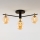 Jupiter 2031 - Surface-mounted chandelier FIGARO 4xG9/10W/230V black/gold/beige