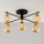 Jupiter 2032 - Surface-mounted chandelier FIGARO 5xG9/10W/230V black/gold/beige