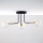Jupiter 2039 - Chandelier on a pole BURANO 3xG9/10W/230V black/gold/clear