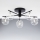 Jupiter 2046 - Surface-mounted chandelier PRATO 5xG9/10W/230V black/clear