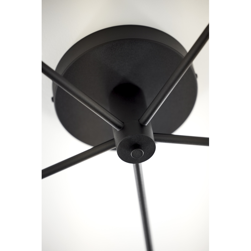 Jupiter 2046 - Surface-mounted chandelier PRATO 5xG9/10W/230V black/clear