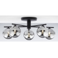 Jupiter 2048 - PRATO surface-mounted chandelier 5xG9/14W/230V black/smoked grey