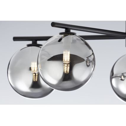 Jupiter 2048 - PRATO surface-mounted chandelier 5xG9/14W/230V black/smoked grey