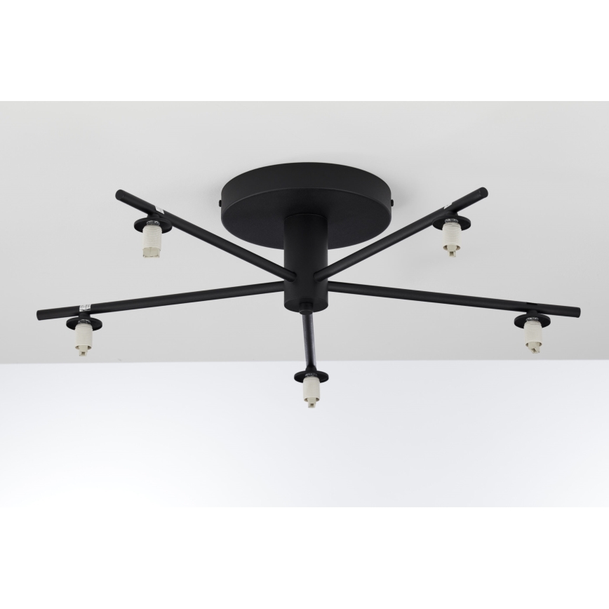 Jupiter 2048 - PRATO surface-mounted chandelier 5xG9/14W/230V black/smoked grey