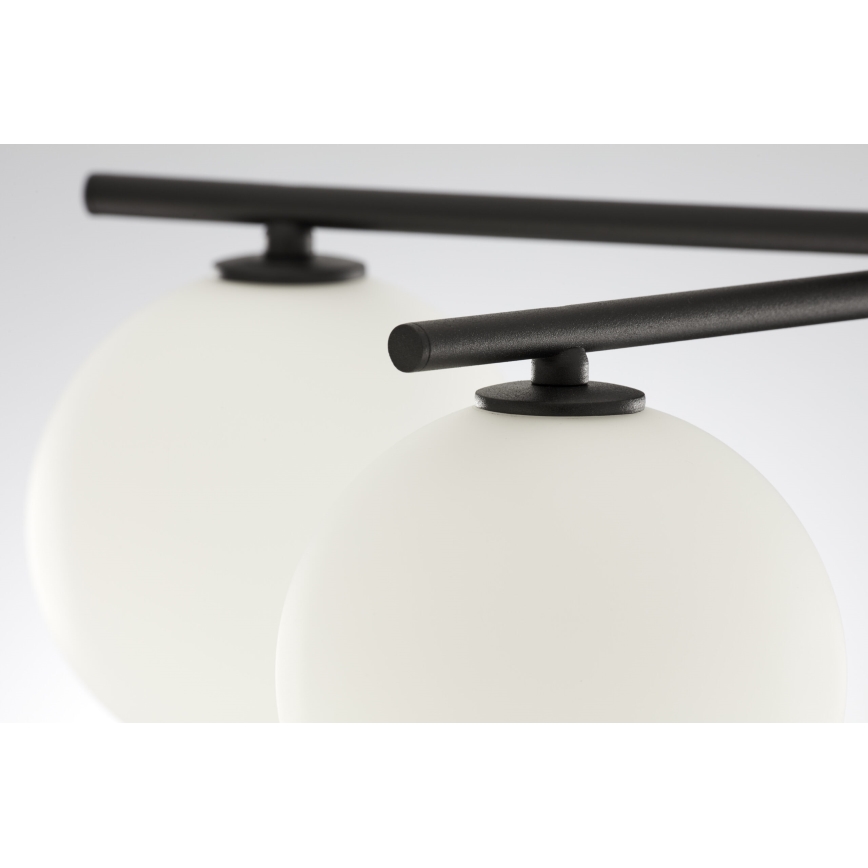 Jupiter 2049 - PRATO Flush-Mount Chandelier 5xG9/14W/230V black/white