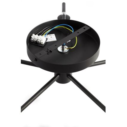 Jupiter 2049 - PRATO Flush-Mount Chandelier 5xG9/14W/230V black/white