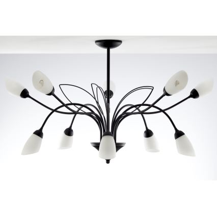 Jupiter 2056 - GLORIOSA Rod-Mounted Chandelier 10xG9/14W/230V Black